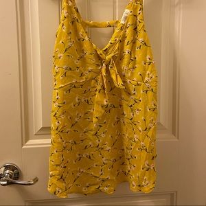 Yellow floral top
